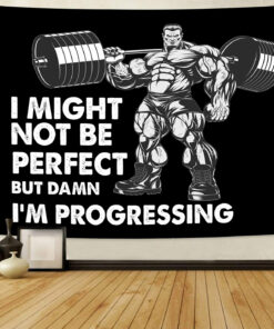 Motivational Quotes Banner Flag Tapestry For Home Gym Decor