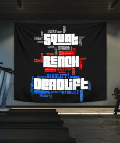 Motivational Quotes Banner Flag Tapestry For Home Gym, Fitness Club