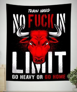 Motivational Quotes Banner Flag Tapestry For Home Gym, Gifts for Gym Lovers