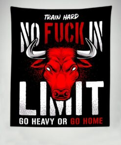 Motivational Quotes Banner Flag Tapestry For Home Gym, Gifts for Gym Lovers