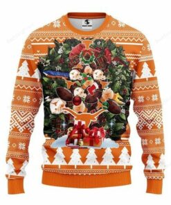 NCAA TEXAS LONGHORNS TREE CHRISTMAS UGLY SWEATER