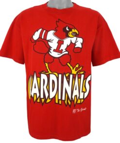 NCAA (The Game) - Louisville Cardinals Big Spell-Out T-Shirt 1990s Large
