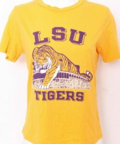 NEW Louisiana State LSU Tigers Blue 84 Yellow SS Crew Neck T-Shirt