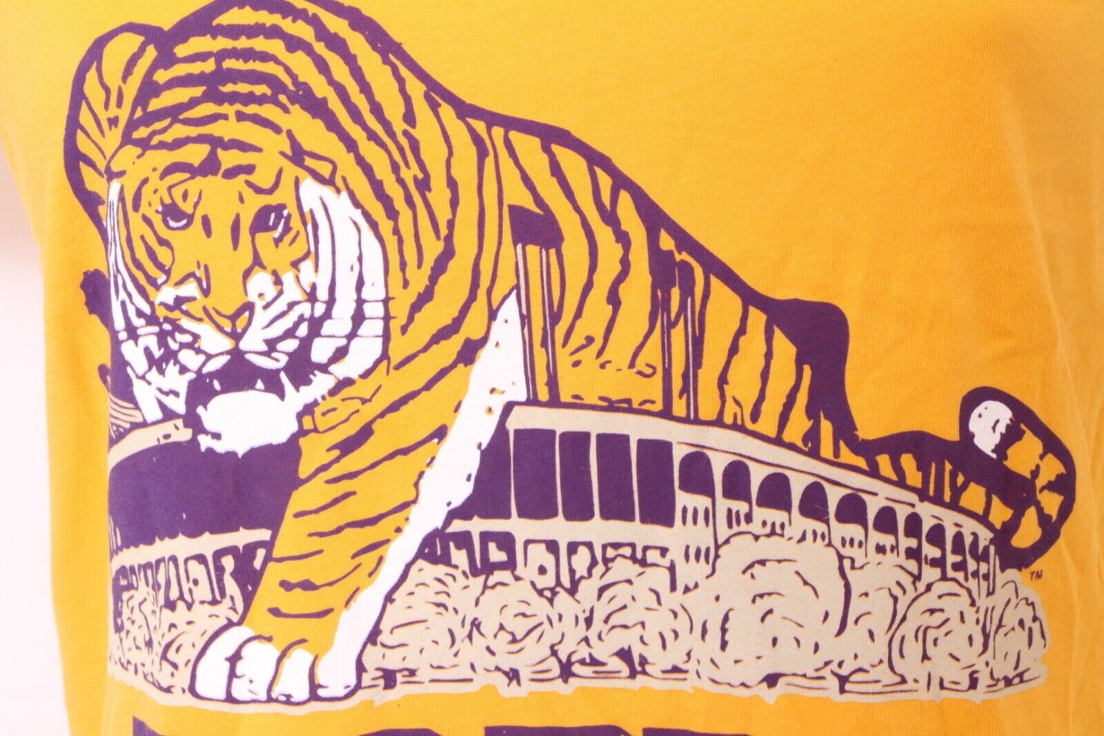 NEW Louisiana State LSU Tigers Blue 84 Yellow SS Crew Neck T-Shirt