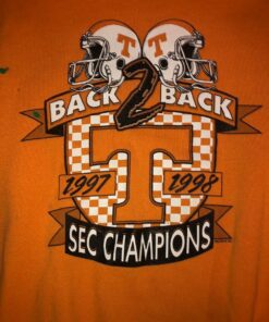 Ncaa Vintage Back To Back Sec Champions19971998 Tennessee Vols Crewneck Sweatshirt Hoodie