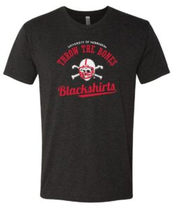 Nebraska Husker Shirt Shirt Blackshirts Throw The Bones Nebraska Huskers Shirt Cornhusker Shirt Nebraska Cornhuskers Tshirt