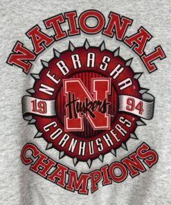 Nebraska Huskers Sweatshirt Medium Vintage 90S University Of Nebraska Huskers Cornhuskers 1994 Football Pullover Crewneck Sweatshirt