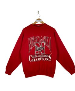 Nebraska Huskers Sweatshirt Medium Vintage 90S University Of Nebraska Huskers Football 1994 National Champions Pullover Crewneck