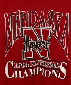 Nebraska Huskers Sweatshirt Medium Vintage 90S University Of Nebraska Huskers Football 1994 National Champions Pullover Crewneck