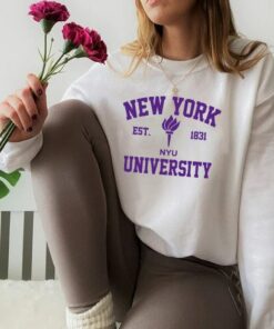 New York University Sweatshirt, College Shirt, NYU Sweatshirt, Student Gift, University Crewneck, American University, Harvard Tee, New York