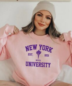 New York University Sweatshirt, College Shirt, NYU Sweatshirt, Student Gift, University Crewneck, American University, Harvard Tee, New York