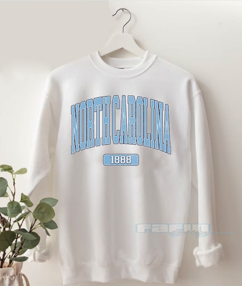 North Carolina Sweatshirt, North Carolina Fan Tshirt, Distressed North Carolina shirt, North Carolina Gift, College Student Unisex Tee