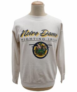 Notre Dame Fighting Irish Vintage Crewneck Sweatshirt Made In USA