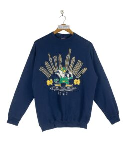 Notre Dame Sweatshirt Large Vintage 90s Notre Dame Fighting Irish Pullover Crewneck Size