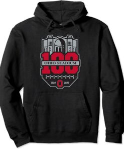 Ohio State 100 Years Of Football Logo Officially Licensed Pullover Hoodie