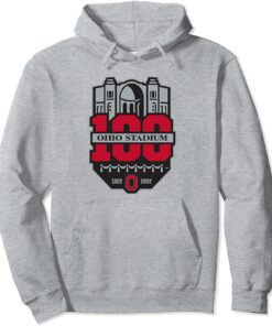 Ohio State 100 Years Of Football Logo Officially Licensed Pullover Hoodie