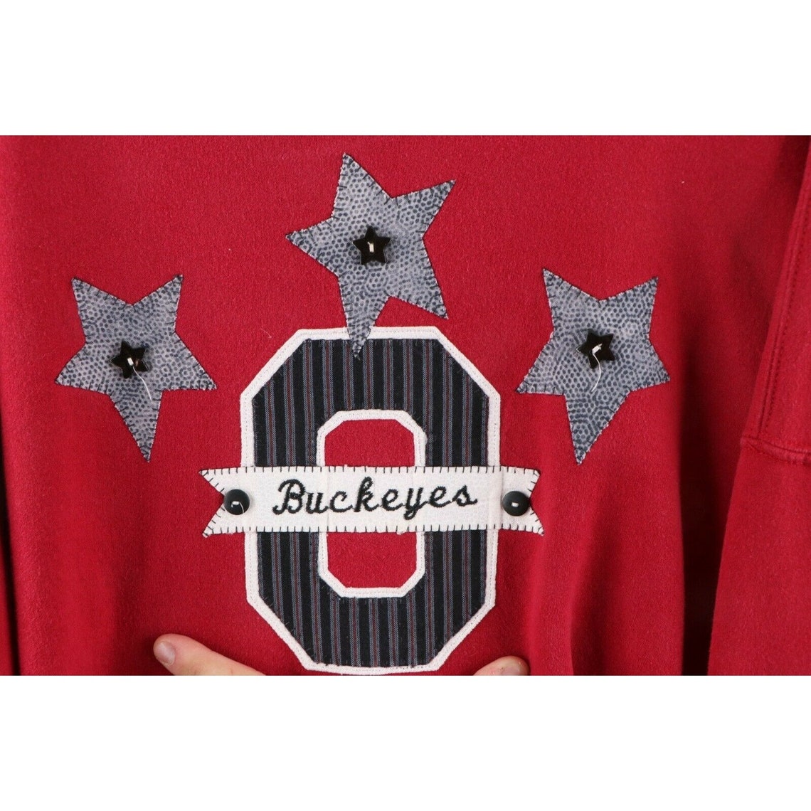 Ohio State University Spell Out Double Sided Sweatshirt