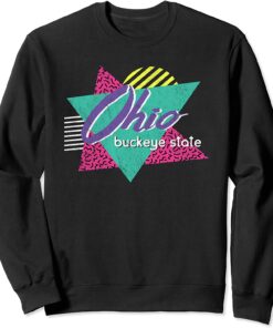Ohio Vintage 80s 90s Retro Gift - Buckeye State Sweatshirt