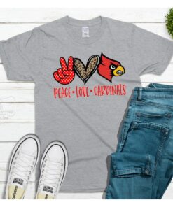 Peace, Love, Cardinals sweatshirt