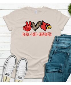 Peace, Love, Cardinals sweatshirt