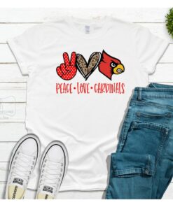 Peace, Love, Cardinals sweatshirt