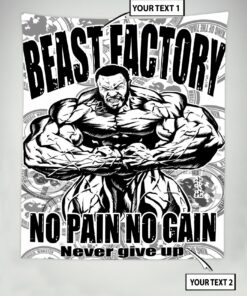 Personalized Banner Gym Flag Tapestry for Home Gym Décor