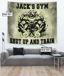 Personalized Bodybuilding Banner Flag Tapestry Home Gym Decor