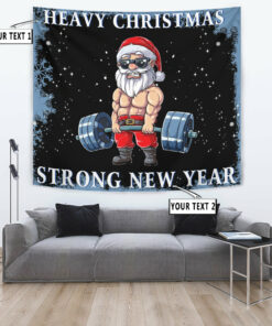 Personalized Bodybuilding Banner Flag Tapestry Home Gym Decor Heavy Christmas New Year