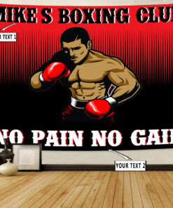 Personalized Boxing Fighter Banner Flag, Tapestry