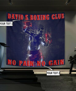 Personalized Boxing Fighter Wall Banner Flag Tapestry