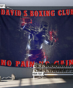 Personalized Boxing Fighter Wall Banner Flag Tapestry