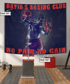 Personalized Boxing Fighter Wall Banner Flag Tapestry