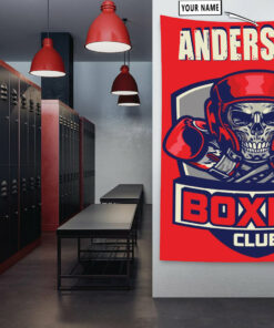 Personalized Boxing Fitness Home Gym Decor Club Banner Flag Tapestry