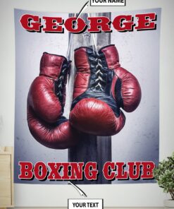 Personalized Boxing Gloves Banner Flag Tapestry