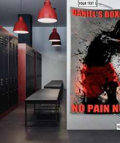 Personalized Boxing Shadow Fighter Banner Flag Tapestry