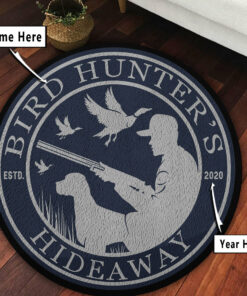 Personalized Duck Hunting Round Rug, Carpet
