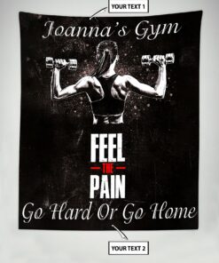 Personalized Fitness Women Banner Flag Tapestry Home Gym Decor Fitness Gift