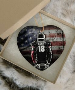Personalized Football Sport Ceramic Ornament, Birthday Christmas Decoration Gifts For Football Player, Motivational Gifts For Football Team