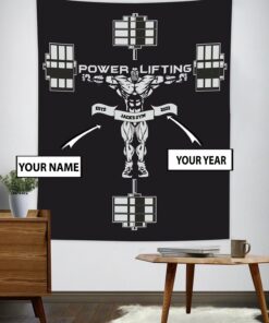 Personalized Home Gym Banner Flag Tapestry Decor