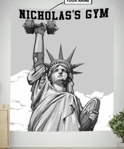 Personalized Home Gym Decor Banner Flag Tapestry