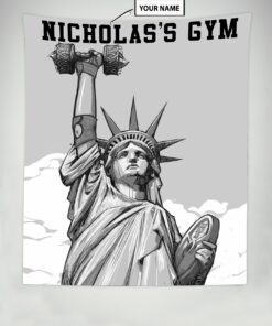 Personalized Home Gym Decor Banner Flag Tapestry