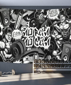 Personalized Home Gym Decor Banner Flag Tapestry Decor Bodybuilding