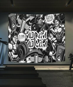 Personalized Home Gym Decor Banner Flag Tapestry Decor Bodybuilding