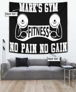 Personalized Home Gym Decor Fitness Flag Banner Tapestry Motivational Gym Flag
