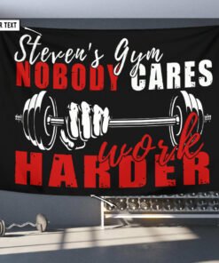 Personalized Home Gym Decor Motivational Quotes Banner Gym Flags Tapestry
