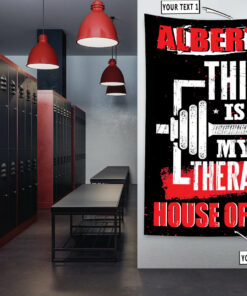 Personalized Home Gym Decor My Therapy Banner Flag Tapestry