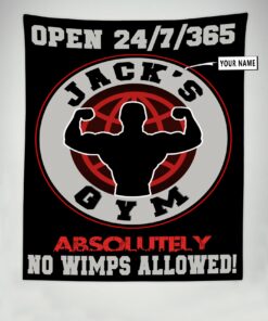Personalized Home Gym Decor Room Wall Banner Flag Tapestry