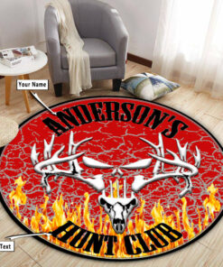 Personalized Hunt Club Round Rug, Carpet
