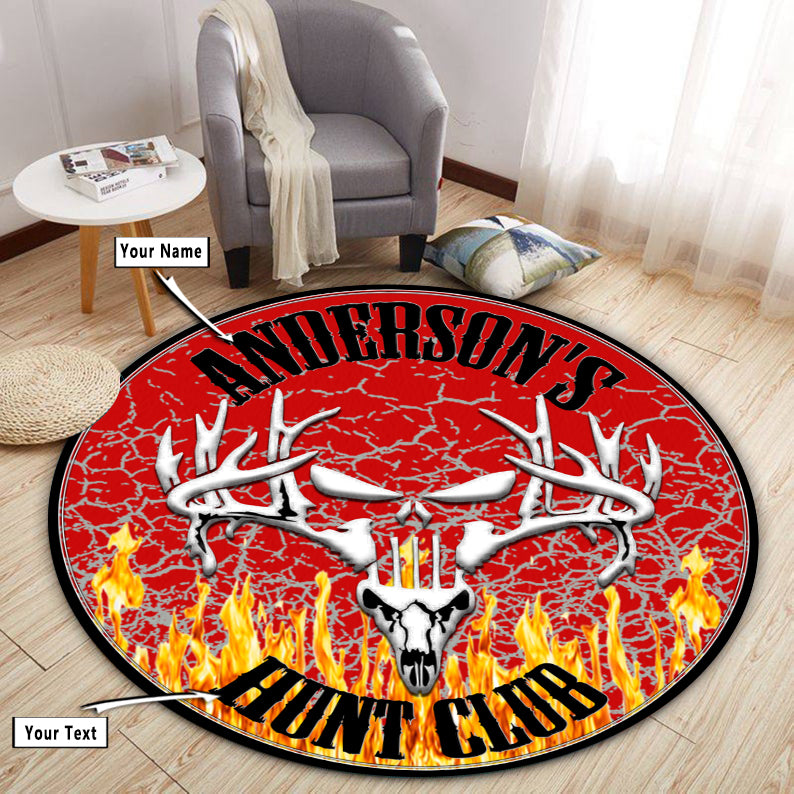 Personalized Hunt Club Round Rug, Carpet