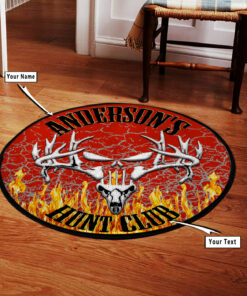 Personalized Hunt Club Round Rug, Carpet